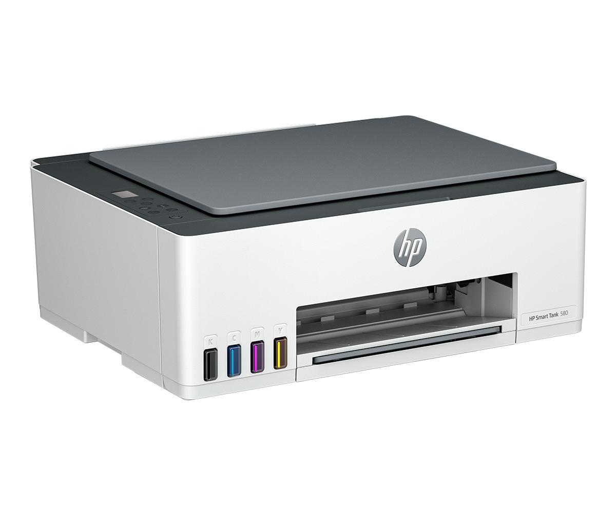 Impresora Multifunción A Color Blanco Hp Smart Tank 580 Con Wifi 220v 1f3y2a