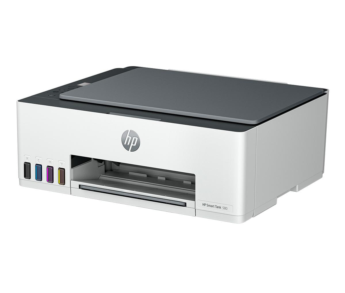 Impresora Multifunción A Color Blanco Hp Smart Tank 580 Con Wifi 220v 1f3y2a
