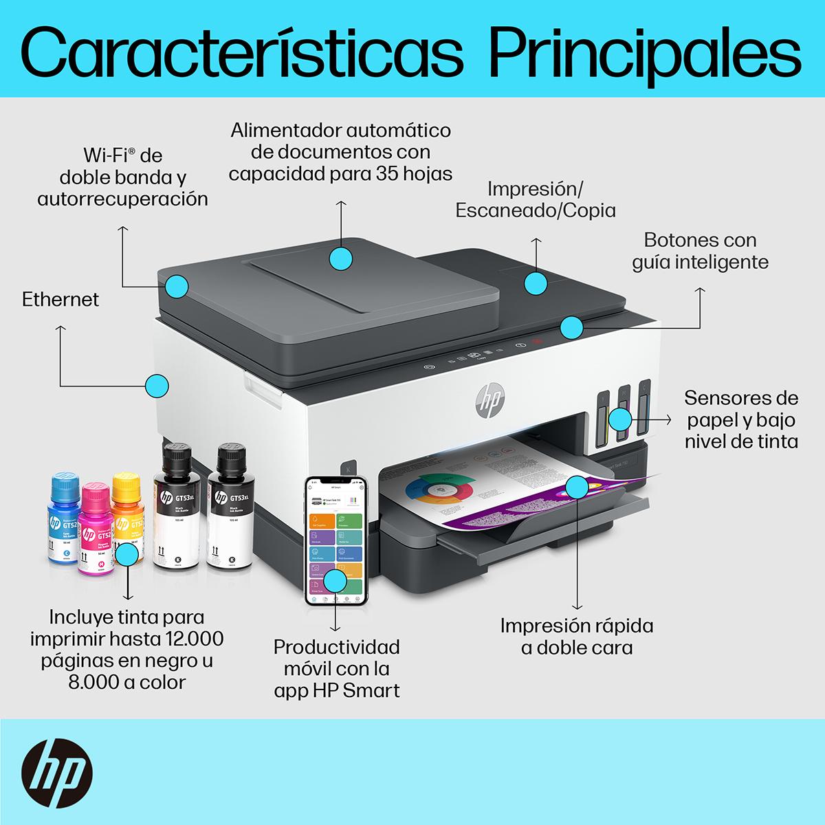 Impresora Multifuncion Hp Smart Tank 790 Wifi 4WF66A