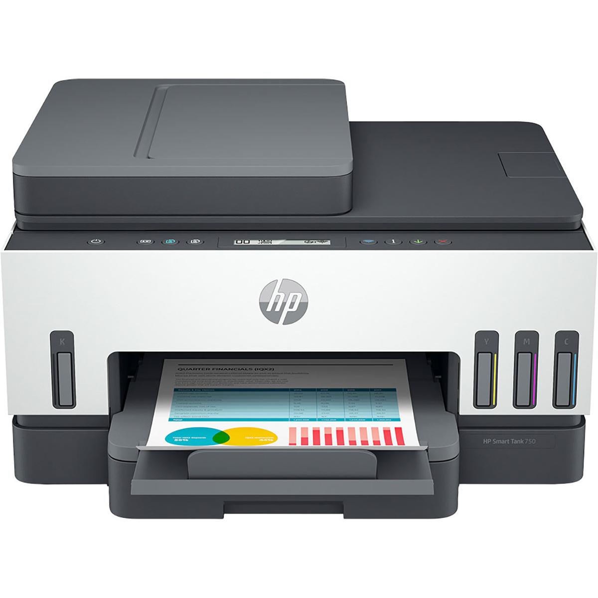 Impresora Multifunción A Color Hp Smart Tank 750 Con Wifi 220v