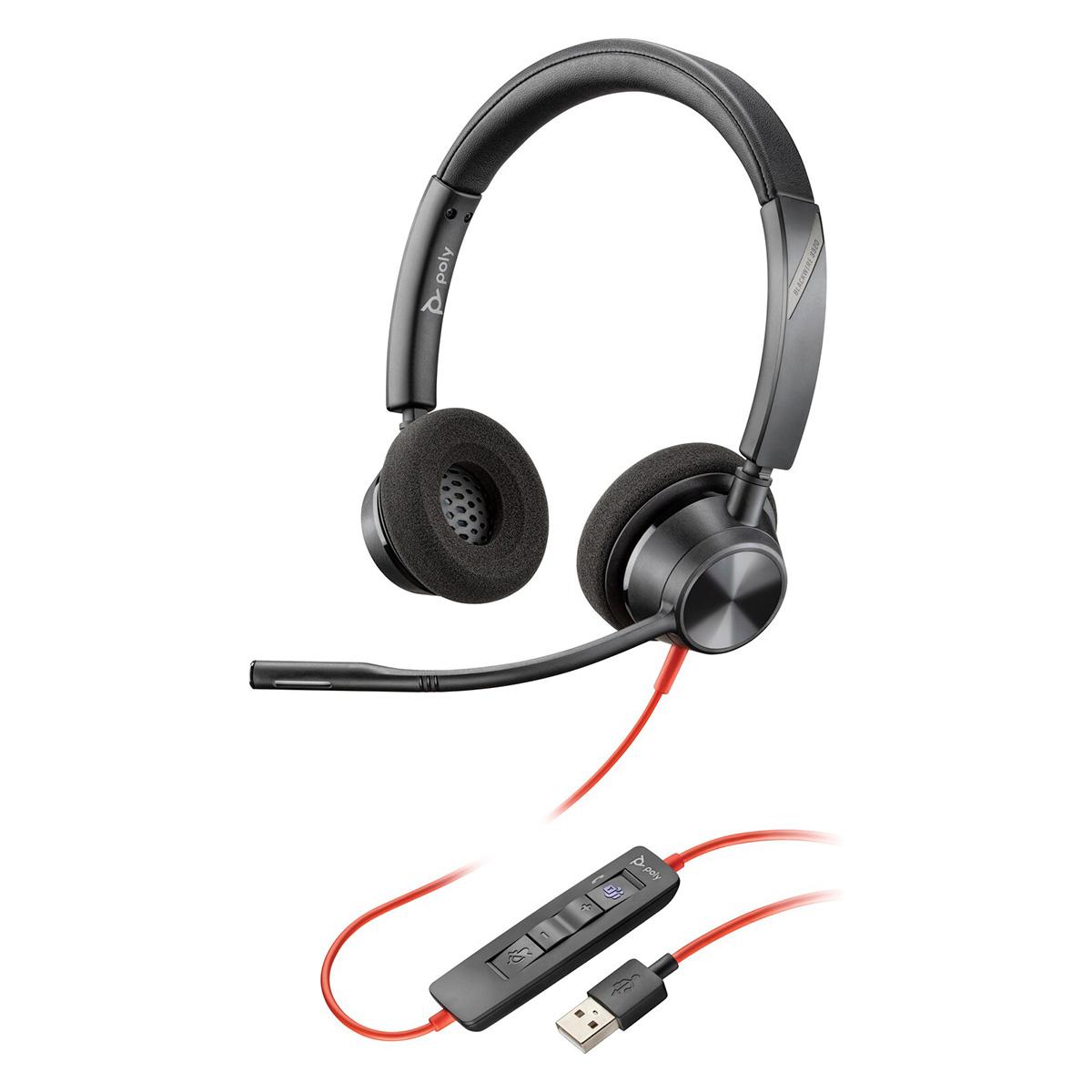 POLY Auriculares Plantronics Blackwire Bw3320-m Usb-a 214012-101