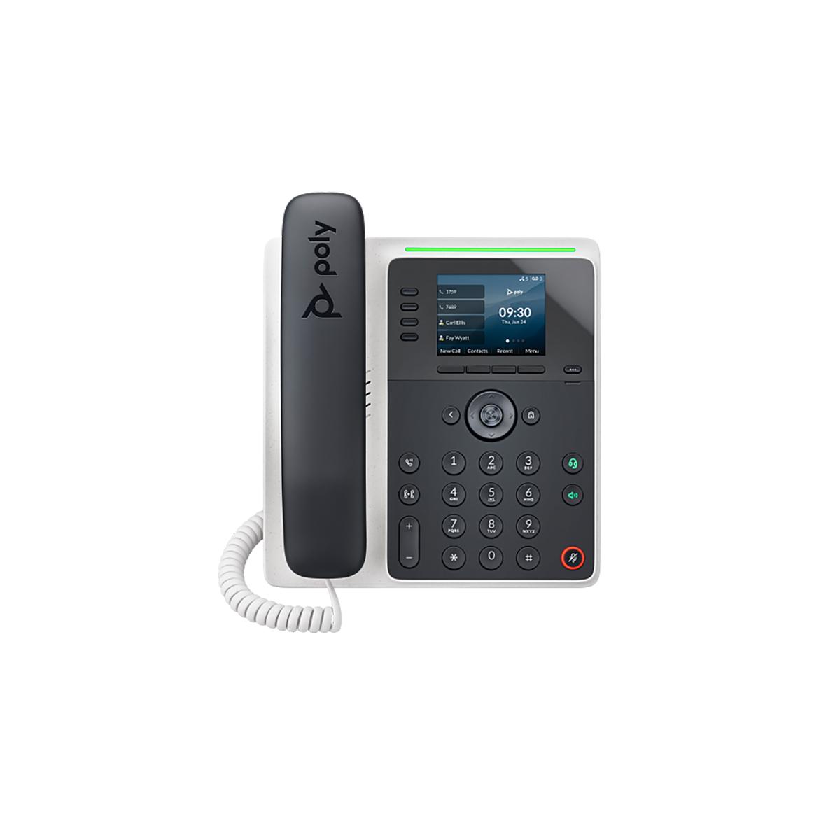 Teléfono de escritorio Multimedia Poly Edge E220 IP habilitado para PoE - 82M87AA