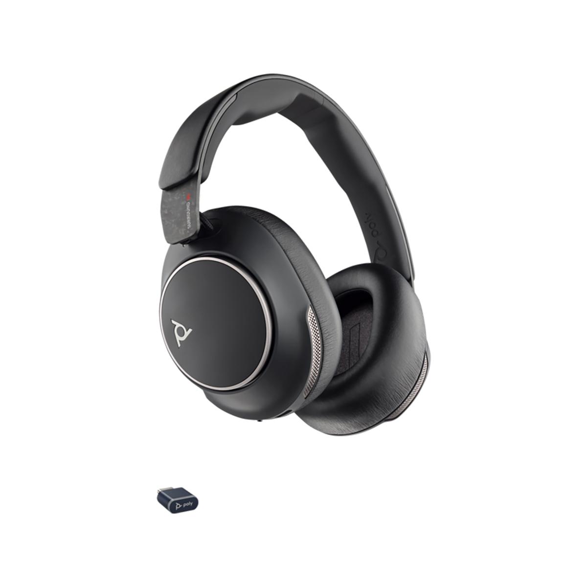 Auricular Inalámbrico Poly Voyager Surround 80 UC USB-C + Adaptador USB-C-A 8G7T9AA