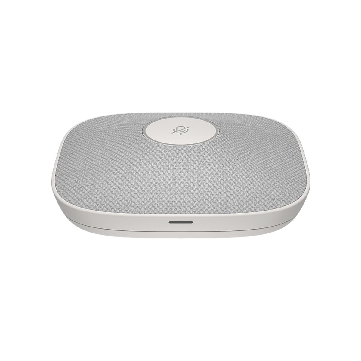 Micrófono de mesa HP Poly Studio A2 blanco con placa de montaje y cables de E/S - B22X4AA