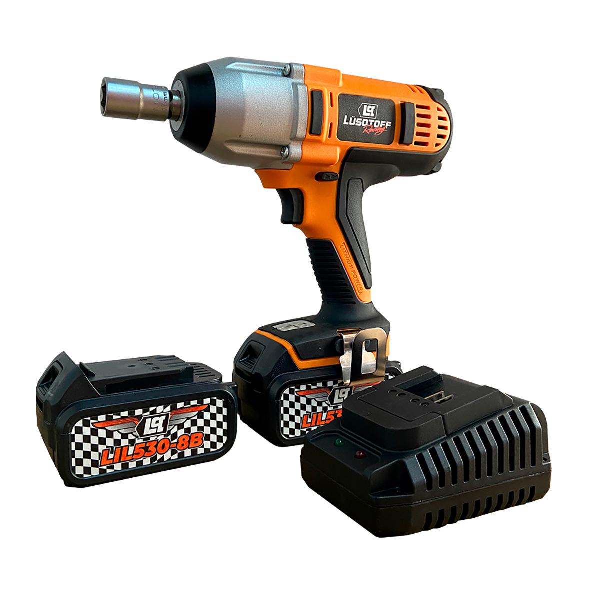 Llave De Impacto Inalambrica Bateria Lusqtoff 1/2 PuLG 500nm Color Naranja Frecuencia 50 Hz