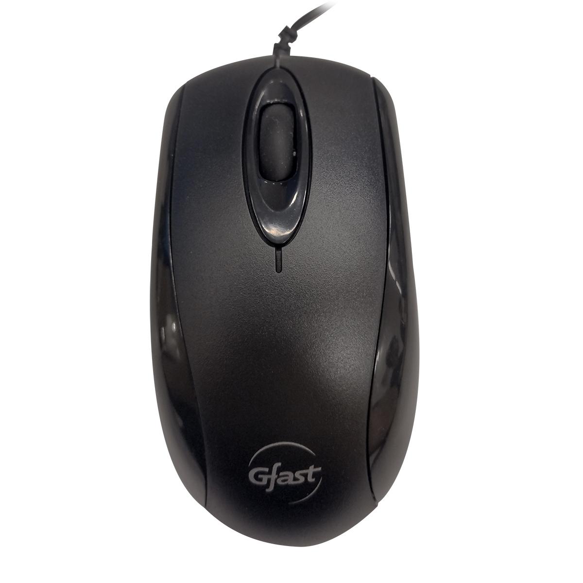 Mouse Gfast Mo-383 Óptico Usb Scroll Color Negro