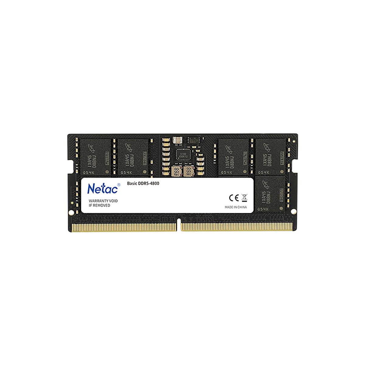 Memoria Ram 16GB DDR5 4800Mhz Netac Basic SODIMM para Notebook