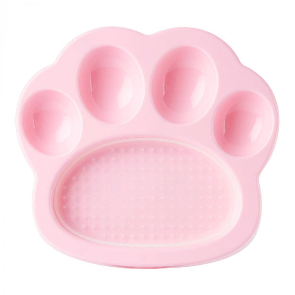 Petdreamhouse 586620 Mini Cuenco De Alimentacion Lenta Paw Y Alfomb Ivory