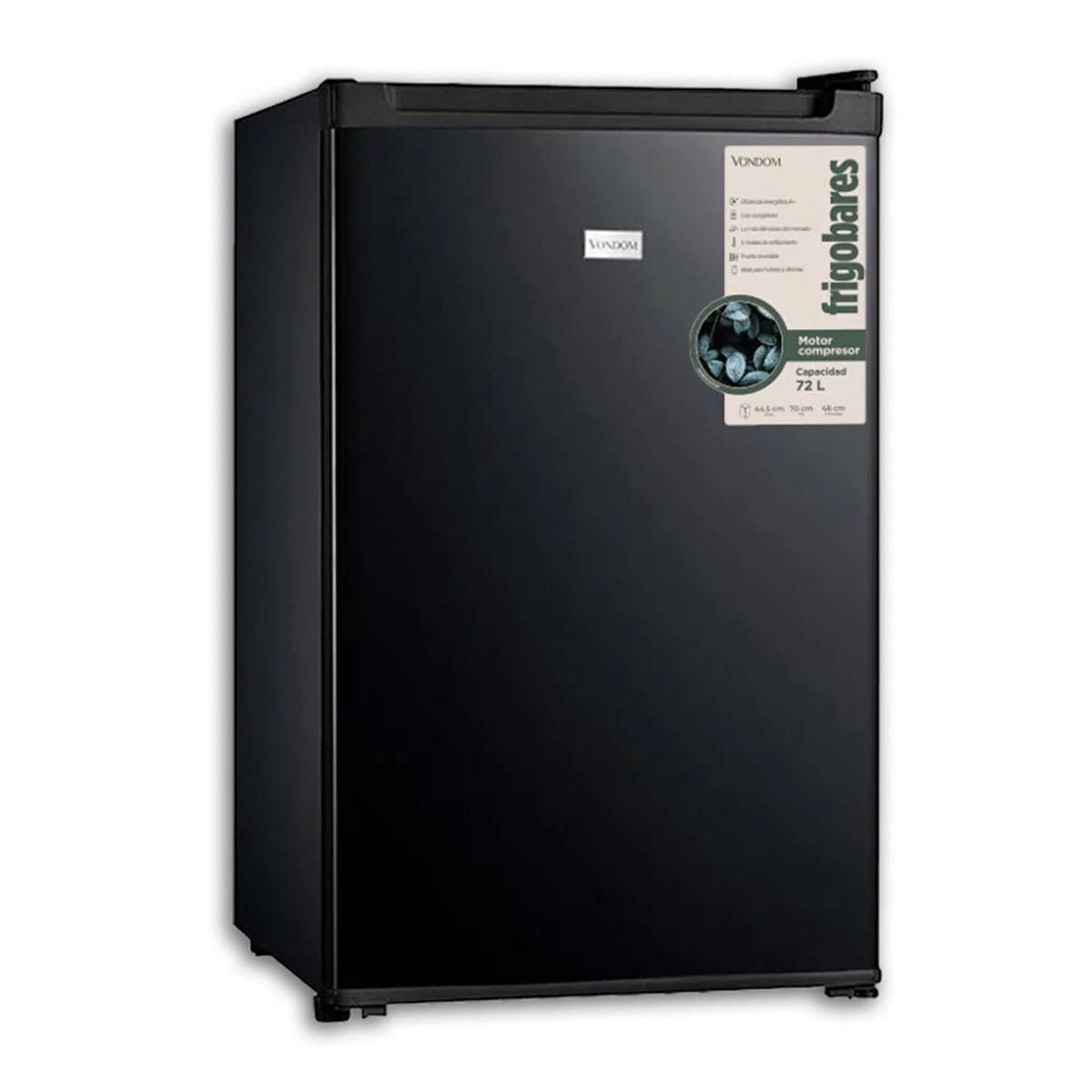 Frigobar Vondom 78 L Negro Con Motor Compresor