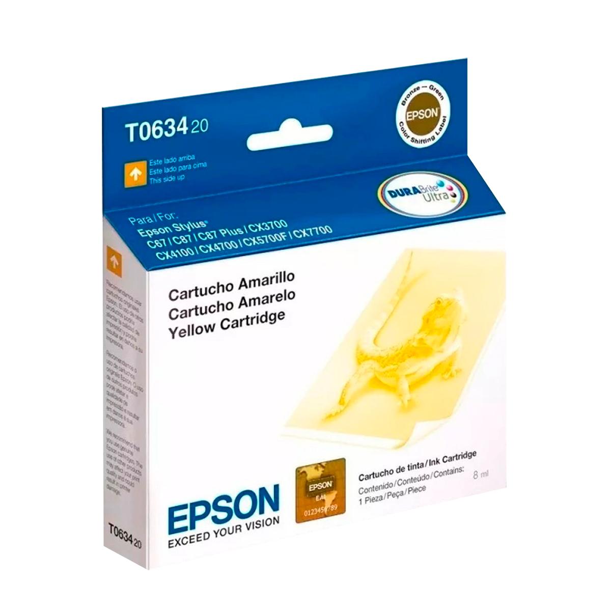 Epson T063420 634 Amarillo C87 Cx3700 Cx4100 Cx4700 Cx5700