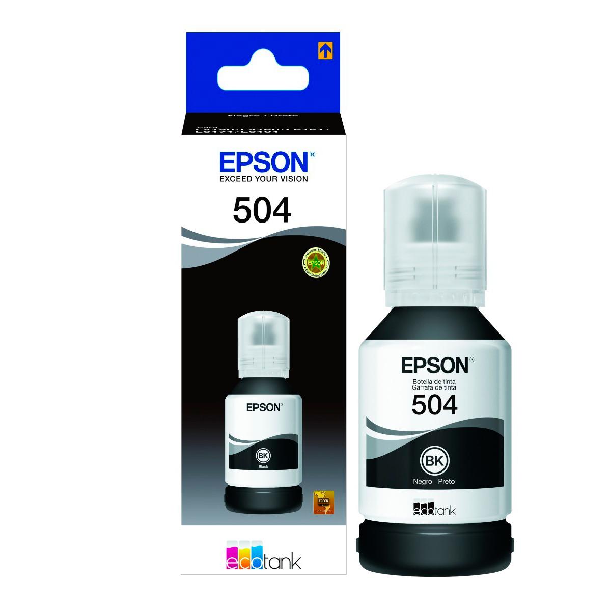 Tinta Epson T504120 Negro 127ml Original Para L4150 Y L4160 Negro — foto 2