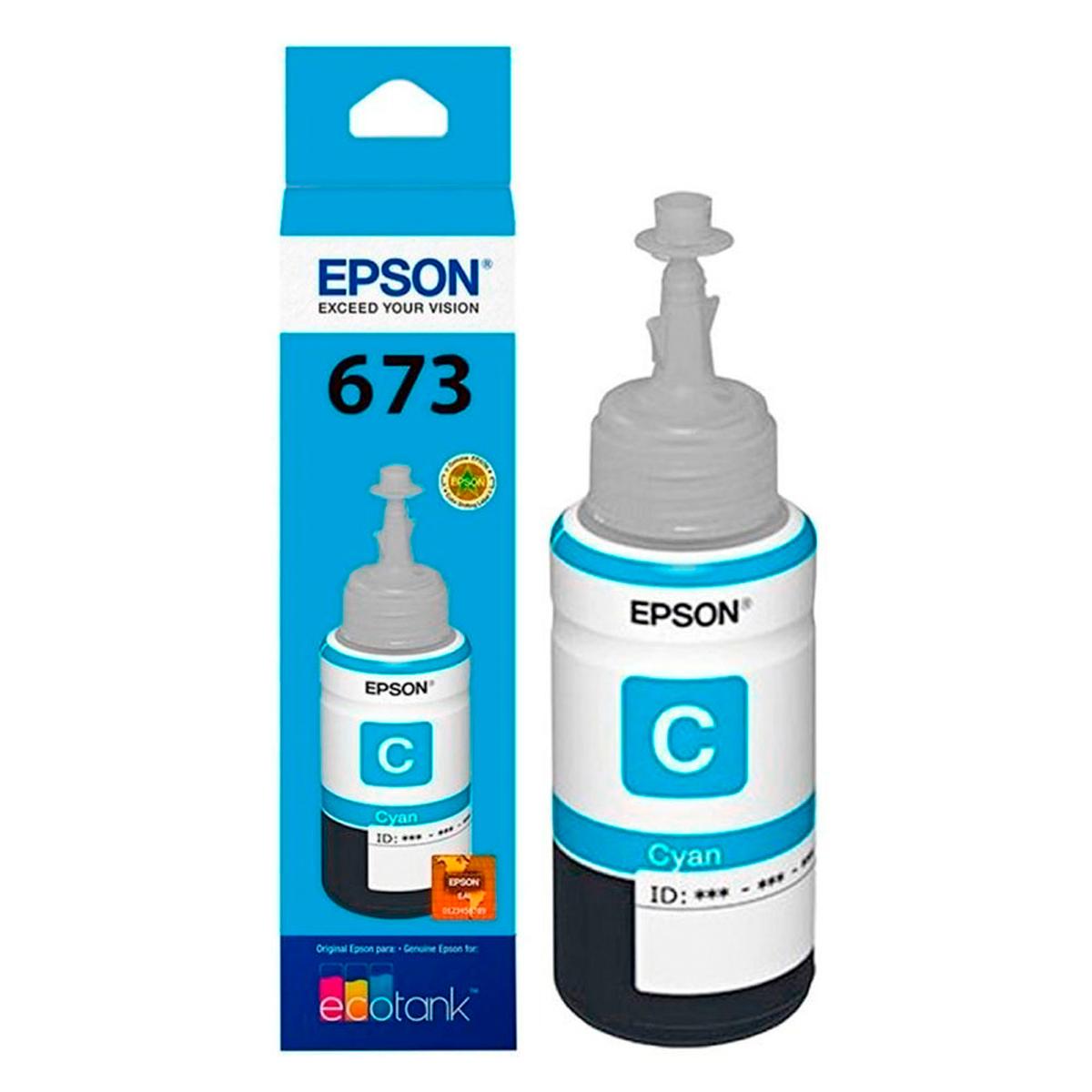 Botella de Tinta Epson 673 Cian T673220-AL