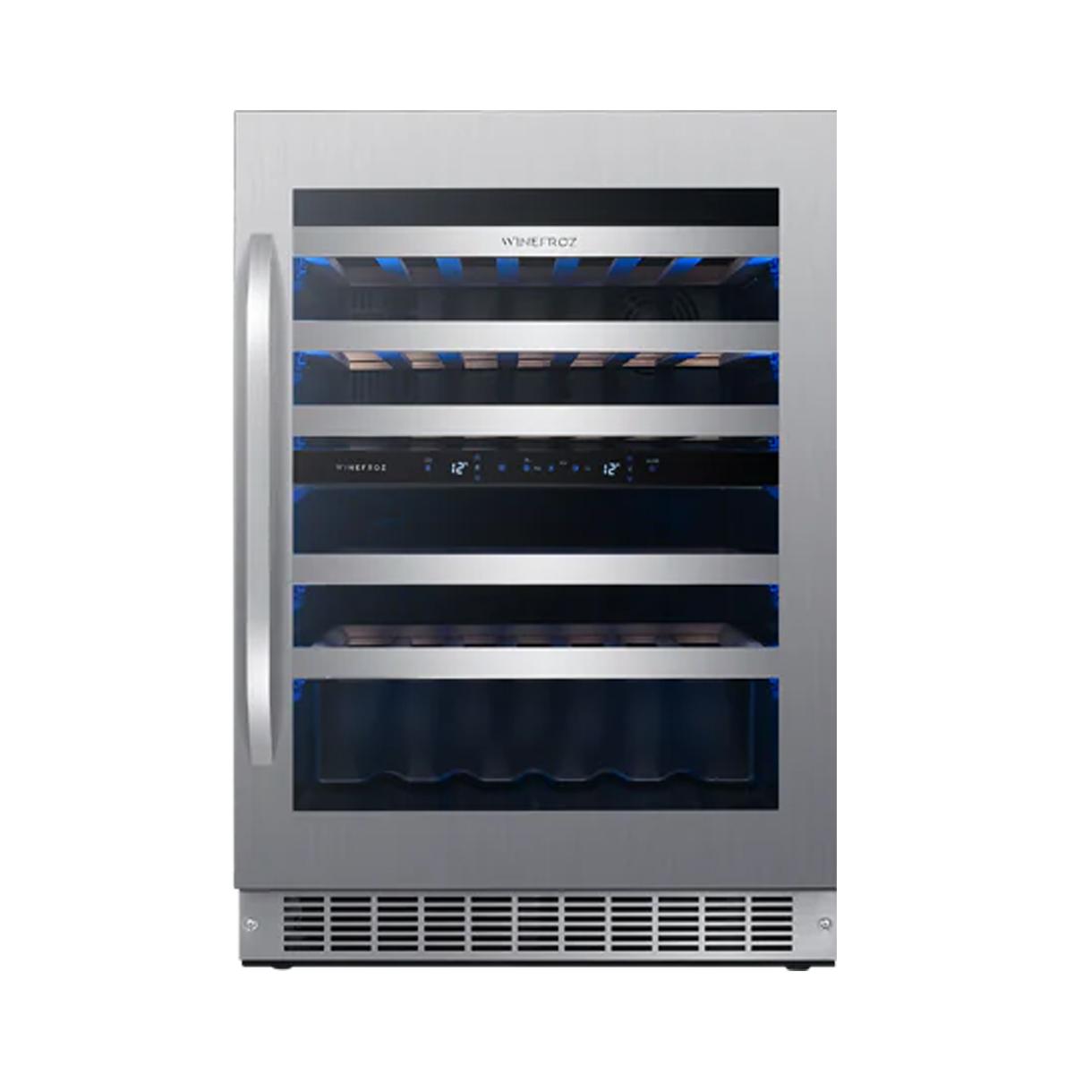 Cava Winefroz Luxury Edition WMN38D 46 Botellas con Wifi y Doble Temperatura